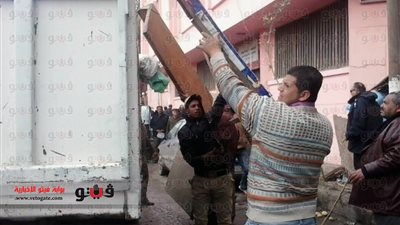 بالصور.. حملة مكبرة بشبرا الخيمة للقضاء على المخالفات والإشغالات