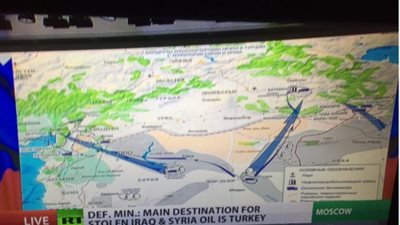 بالصور.. «الدفاع الروسية» تنشر لقطات تهريب نفط «داعش» لتركيا