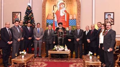 تفاصيل لقاء البابا تواضروس وأعضاء الهيئة الوطنية للانتخابات