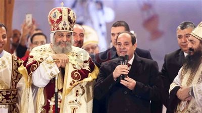 السيسي يحتفل مع الأقباط بعيد الميلاد المجيد من قلب الكاتدرائية للمرة الخامسة