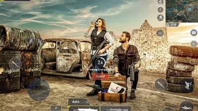 جلسة تصوير لشاب وفتاة على طريقة لعبة «بابجي» (صور)