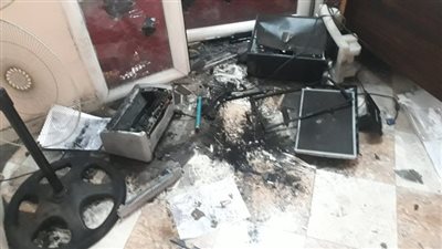 تفاصيل اعتداء ملثمين على تليفزيون فلسطين وتدمير محتوياته (فيديو)