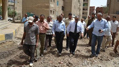 حملة مكبرة لإزالة الإشغالات بحي جنوب الفيوم