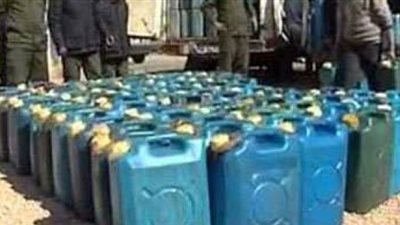 ضبط 1138 لتر سولار مدعم داخل محطة بالغردقة