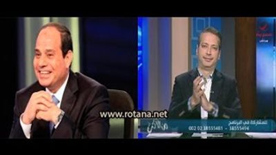 بالفيديو.. تامر أمين يصفق لـ«السيسي» على الهواء