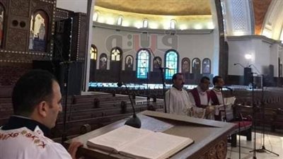 سكرتير البابا تواضروس يترأس أول قداس بكاتدرائية العاصمة الإدارية
