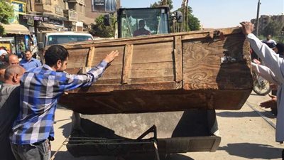 حملة أمنية لإزالة الإشغالات والتعديات بالمنطقة الأثرية في الهرم