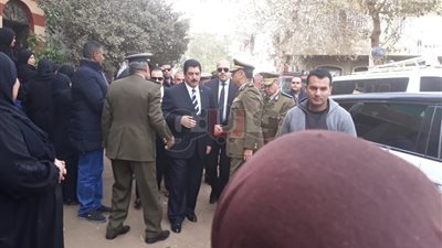 أهالي طوخ يشيعون جثمان شهيد تفجير مدينة نصر بالزغاريد (فيديو وصور)