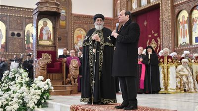 السيسي مهنئا المسيحيين: عيد ميلاد مجيد ملؤه السلام والحب والرحمة