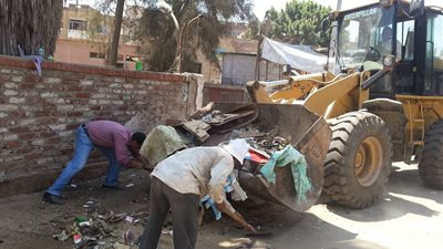 حملة لتجميل ونظافة الشوارع بمنيا القمح في الشرقية