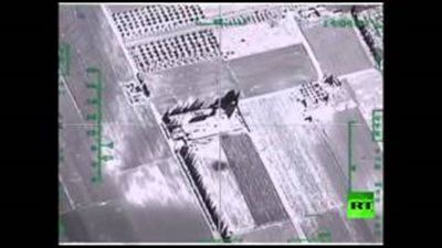 بالفيديو.. الطيران الروسي يقصف مخزن أسلحة لـ«داعش» في إدلب