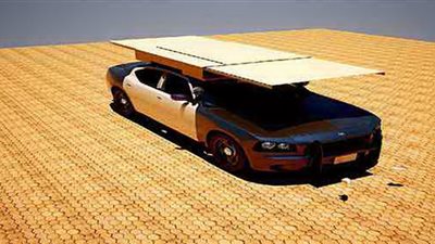 جراج متنقل لحماية سيارتك من أشعة الشمس