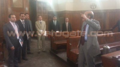 جولة وفد القضاء العسكري بدار القضاء العالي