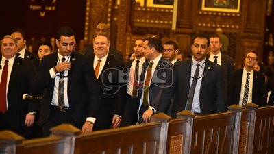 تفاصيل زيارة وزير خارجية أمريكا لكاتدرائية ومسجد العاصمة الإدارية (فيديو)