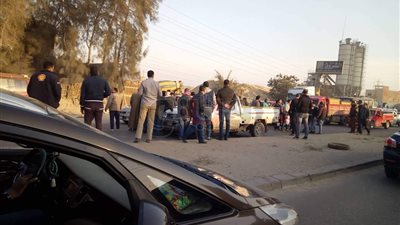 بالأسماء.. إصابة 6 مواطنين في حادث تصادم بطنطا