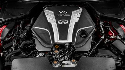 محرك توربو V6 بسعة 3.8 لتر بسيارة نيسان GT-R