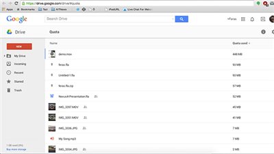 زيادة مساحة حسابك على 