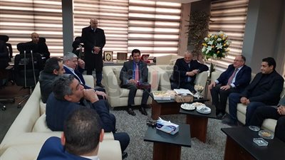 وزير الرياضة يصل اتحاد الكرة لمناقشة استعدادات استقبال أمم أفريقيا (صور)