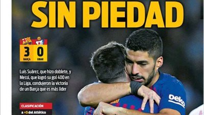 هدف ميسي الـ 400 في الليجا وفوز ريـال مدريد القاتل أبرز عناوين صحف إسبانيا