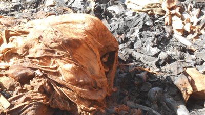 اشتعال النيران بمقابر الأقباط في كوم أمبو للمرة الثانية