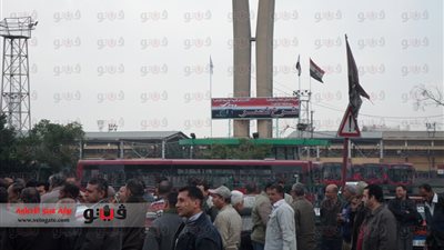 بالصور.. بدء إضراب عمال هيئة النقل العام في 28 جراجًا
