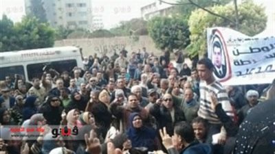 بالفيديو والصور..أهالي الشرقية يشيعون جثمان شهيد «الأمن الوطني»