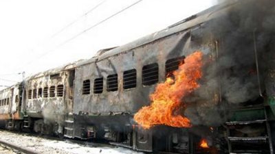 السكك الحديد: لا خسائر مادية عن احتراق قطار الفيوم