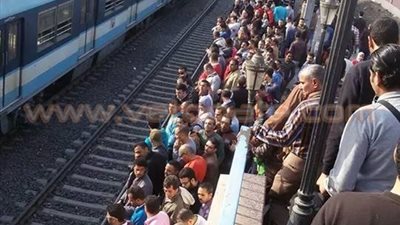 عودة حركة المترو بعد تعطله بسراي القبة