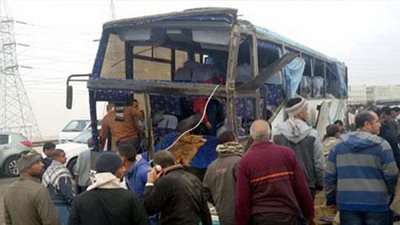 إصابة شخصين في حادث تصادم أتوبيس يقل 50 معتمرا بالبحيرة