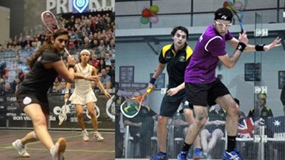 سفير مصر بفرنسا يستقبل منتخب مصر الإسكواش قبل عودته للقاهرة