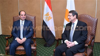 «السيسي» يبحث مع نظيره القبرصي التبادل التجاري وتسييل الغاز