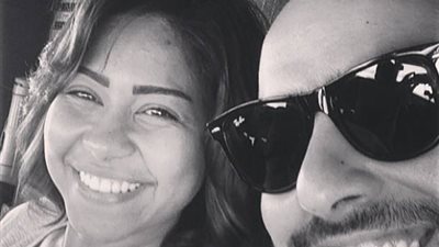 شيرين عبد الوهاب تعود إلى مصر بصحبة حسن الشافعي