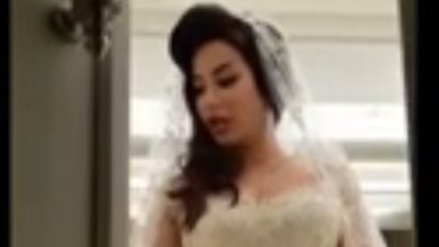 بالفيديو.. لجين عمران بفستان الزفاف بعد طلب إيراني الزواج منها