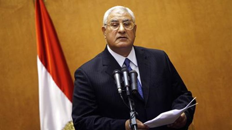 الرئيس المؤقت عدلى