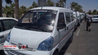 وقفة احتجاجية لسائقى الأجرة بكفر الدوار