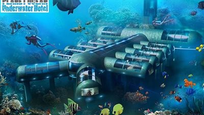 بالصور.. فندق تحت الماء لإنقاذ الشعاب المرجانية المهددة بالانقراض