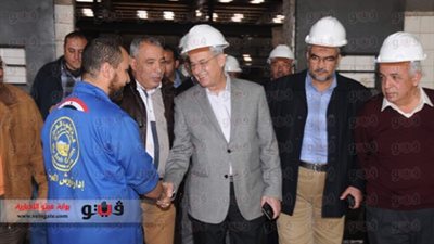 بالصور..«محسن صلاح» يتفقد سير العمل بورش 