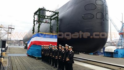 بالصور.. تدشين أول غواصة مصرية بألمانيا ملكا للقوات المسلحة