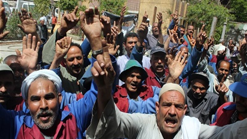 إضراب عمال النظافة