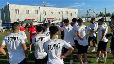 تعليمات خاصة لكل لاعب بالمنتخب الأوليمبي في التدريب