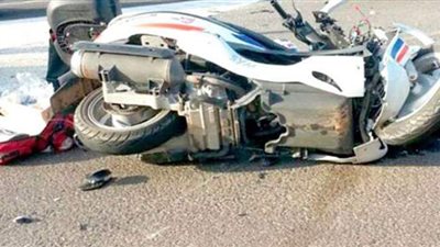 إصابة 6 أشخاص في تصادم سيارة وموتوسيكل بمطروح