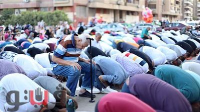14 صورة ترصد صلاة العيد من مصر الجديدة