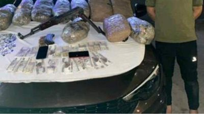 سقوط تاجر مخدرات قبل ترويج 30 كيلو بانجو وكمية من الهيروين بدمياط
