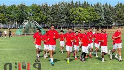 المنتخب الأولمبي كامل العدد في المران بعد وصول رباعي الأهلي