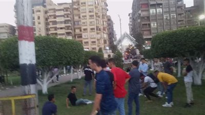 بث مباشر.. توافد الأهالي والأطفال على الحدائق العامة بالمنصورة