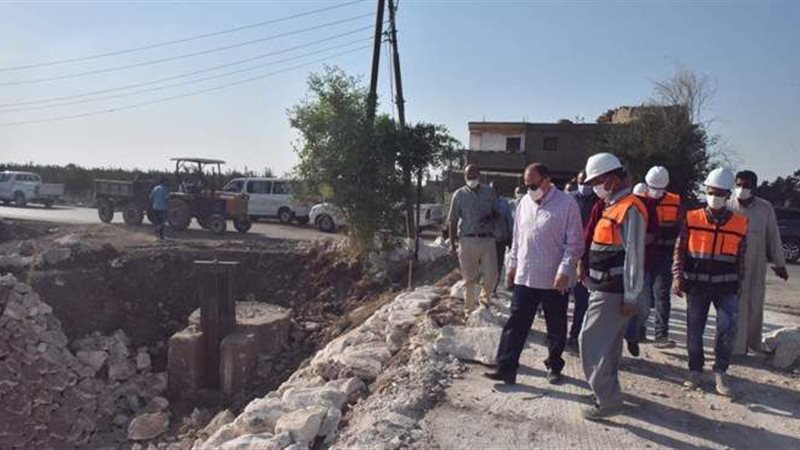 تبطين الترع بأسيوط