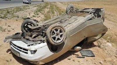 إصابة 6 أشخاص في انقلاب سيارة ملاكي بطريق العلمين