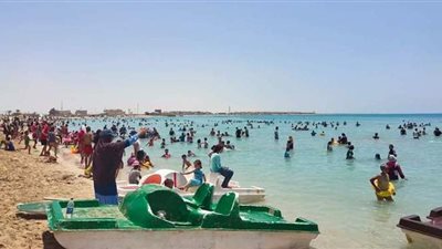 شواطئ رأس سدر كاملة العدد فى ثالث أيام عيد الأضحى | صور