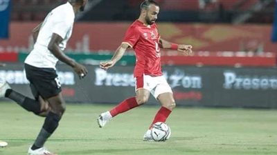 أفشه يحرز أول أهداف الأهلى فى شباك البنك والرابع له هذا الموسم