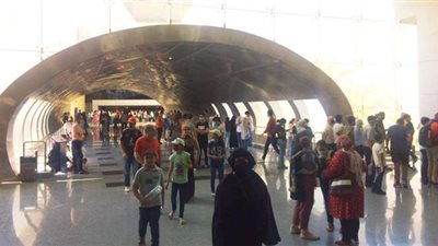 الزوار يتوافدون على المتحف القومى للحضارة المصرية خلال عيد الأضحى| صور